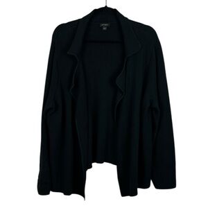 J. Jill Wearever Collection Cotton Blend Open Front Long Sleeve Knit Cardigan XL